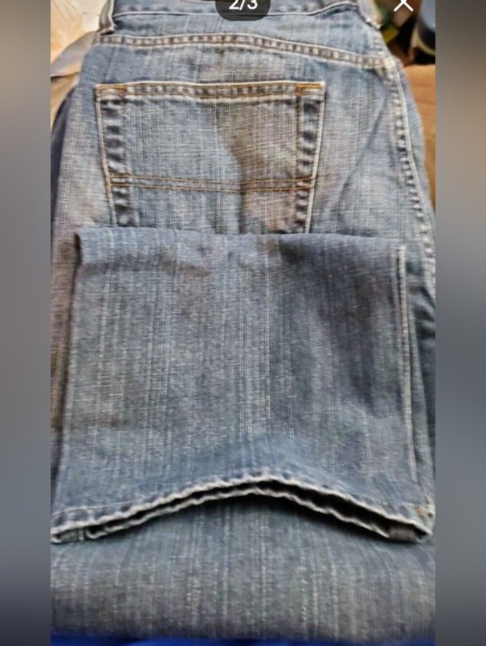 Men's Tommy Hilfiger Straight Leg Denim Jeans - Faded Blue